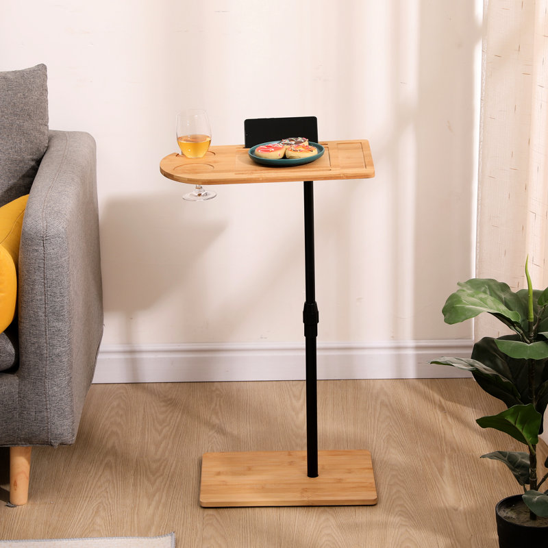 Table à hauteur ajustable - Pour le salon, support ovale et rectangulaire, support et lit multifonctionnel