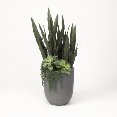 44'' Faux Succulent in Planter