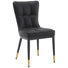 Modern Upholstered Dining Chair with Metal Frame