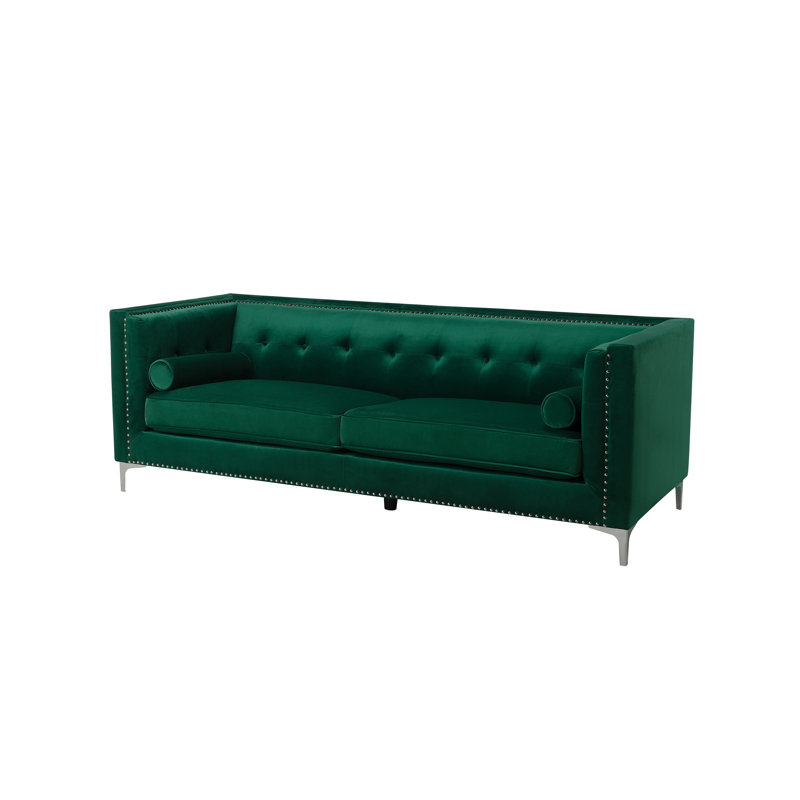 Nico 3 Seater Chesterfield Sofa, Green