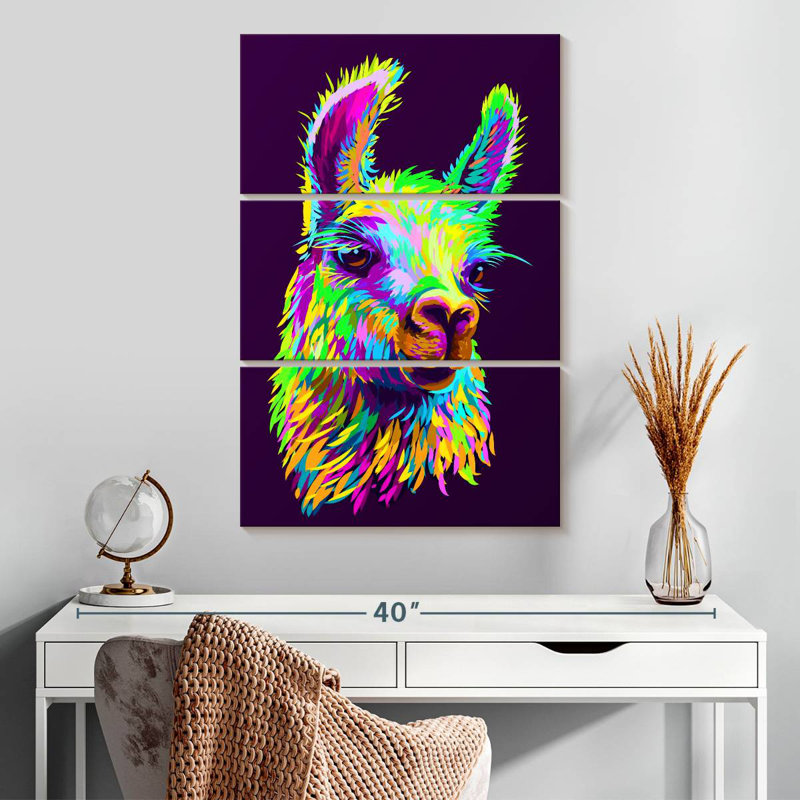 Lama abstrait Brampt, H 32 po x l 20 po