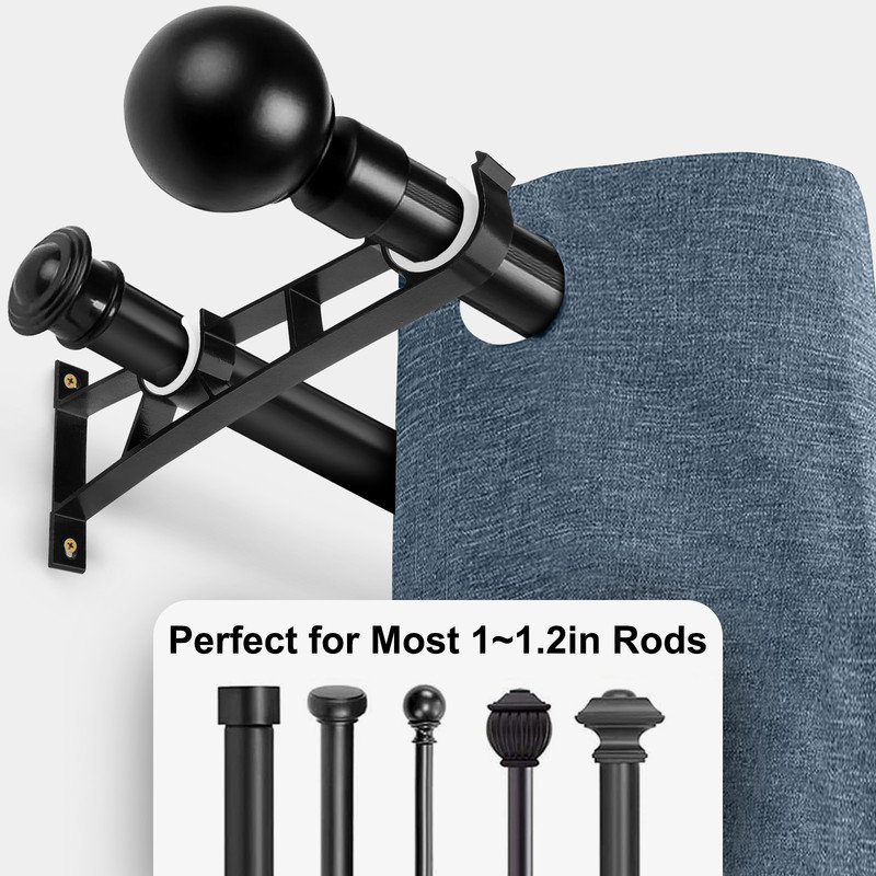 4Set double curtain rod bracket,Curtain Mounting Bracket
