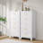 Metal White 5 Drawer Nightstand -31851915