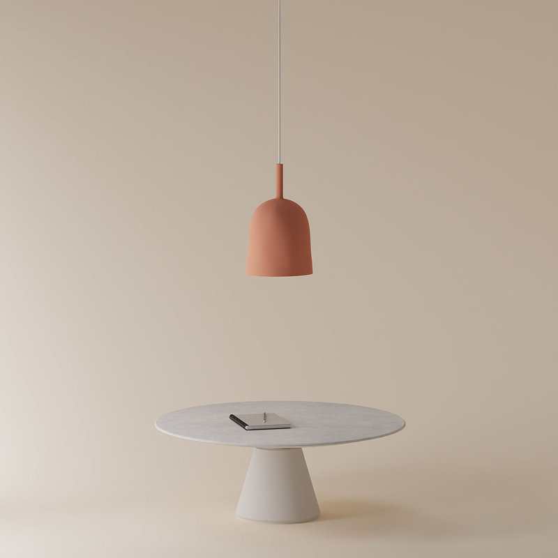 Vessel Pendant Light, White, 24.5'' H x 9'' W x 9'' D, Blossom