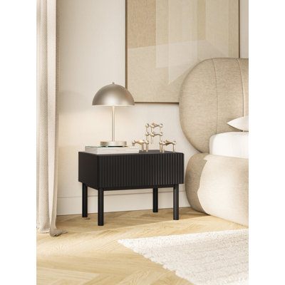 50cm W Manufactured Wood Bedside Table