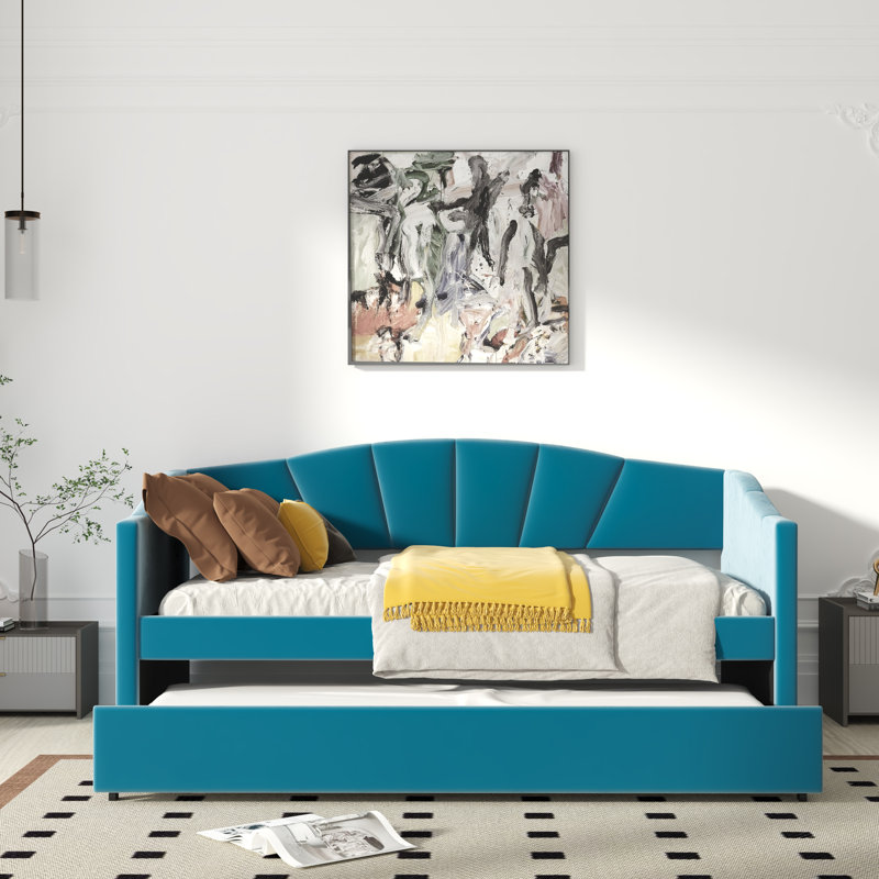 Taminka Upholstered Daybed, Blue