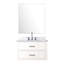 Meuble-lavabo blanc 22 P, comptoir en marbre, robinet, miroir simple 28 po 30 po x 22 po, marbre-1414750875-1414750874