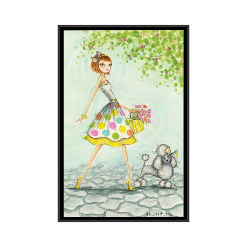 Art sur toile Samaya et soleil, H 26 po x l 18 po x P 1,5 po, Toile avec cadre noir, Pas de tapis