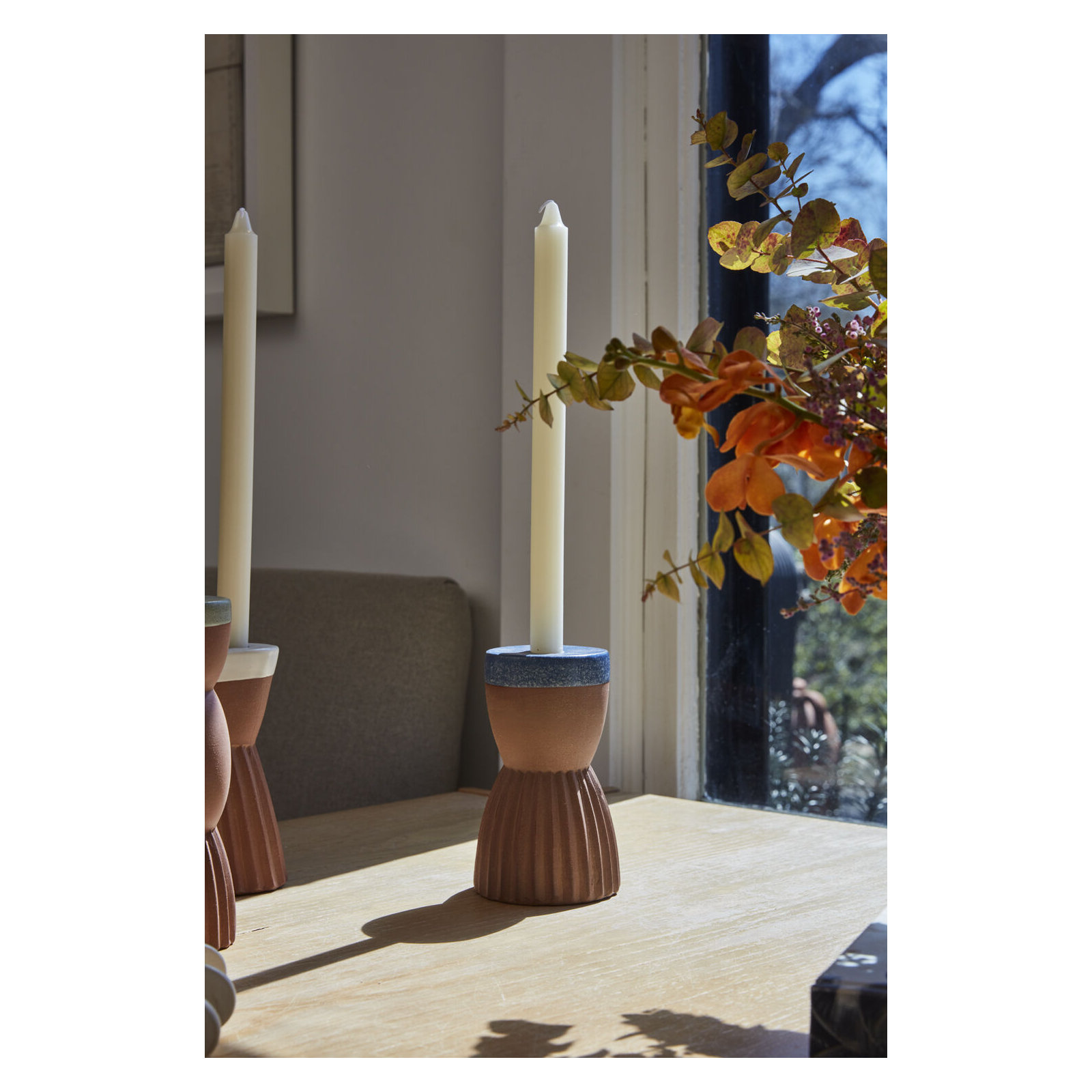 6.5'' H Ceramic Tabletop Candlestick