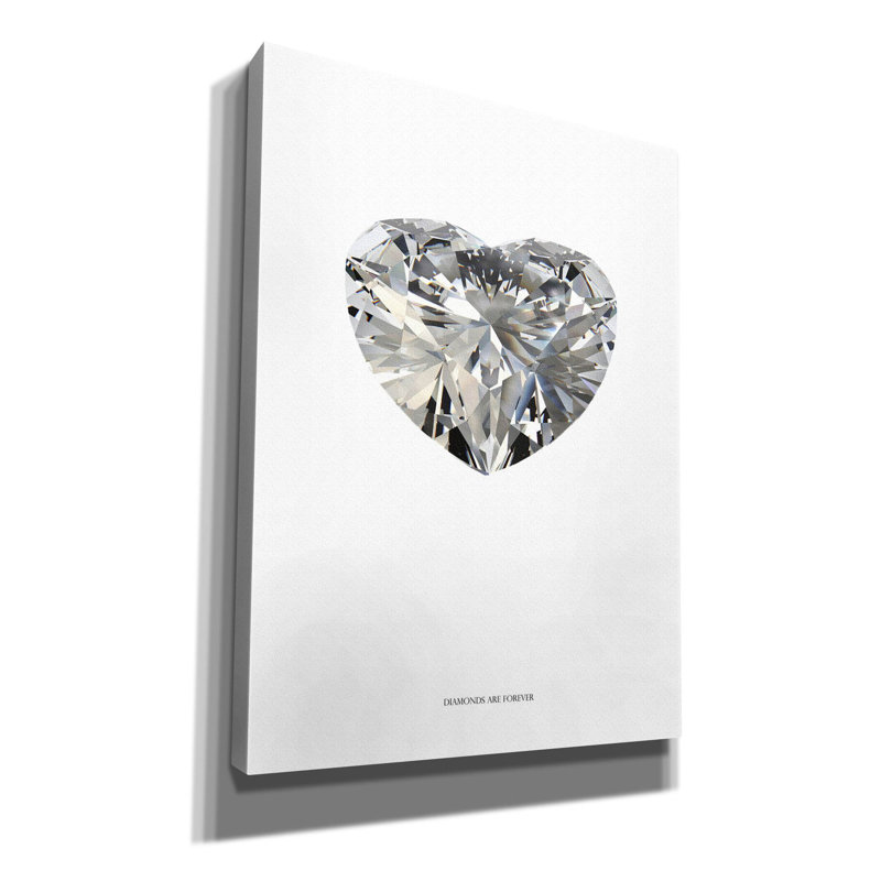 «Diamonds Are Forever I On Canvas» par TypeLike Print, H 54 po x l 40 po x P 1,5 po