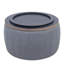 Repose-pieds rond avec rangement, fonction 2 en 1, table de bout et repose-pieds gris foncé (25,5 po x 25,5 po x 14,5 po)-2101152948