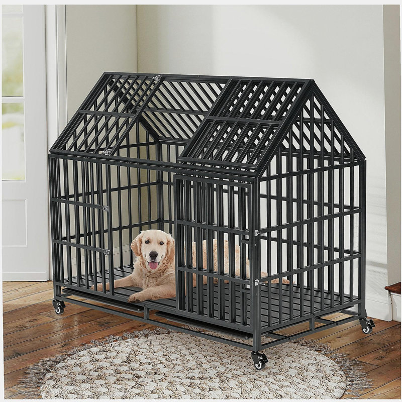 Cage pour chien robuste 52 po avec toit