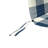 74" x 22" Outdoor Chaise Lounge Cushion with Ties and Loop-273374124