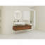 Meuble-lavabo mural spacieux et élégant avec lavabo en résine durable et nombreuses options de rangement