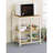 Natural Brown And White Kitchen Cart