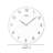 White Round Analog Wall Clocks