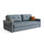 Canapé-lit convertible 83,46 po en chenille bleue avec rangement-129952259