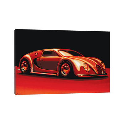 Bugatti Veyron 1945 by Paul Meijering - Wrapped Canvas Print