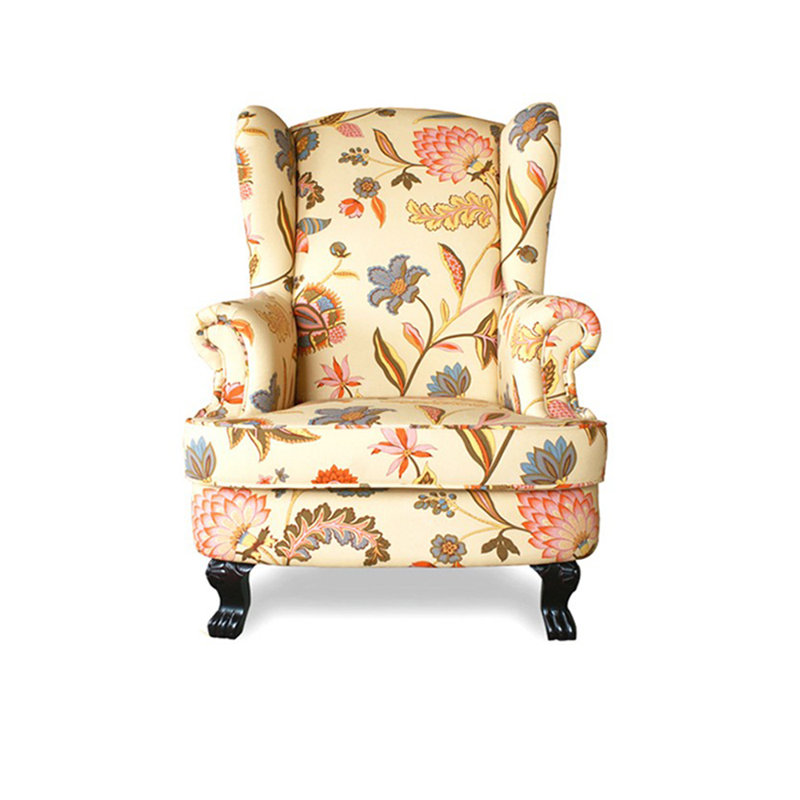 Fauteuil inclinable Laerte, Mélange de polyester beige / rose