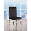 Ensemble de 2 chaises d'appoint en tissu et en acier inoxydable