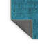 Tapis oriental en laine / polyester tissé à la machine en bleu-413278736