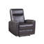 Fauteuil inclinable électrique en cuir fleur Deandre