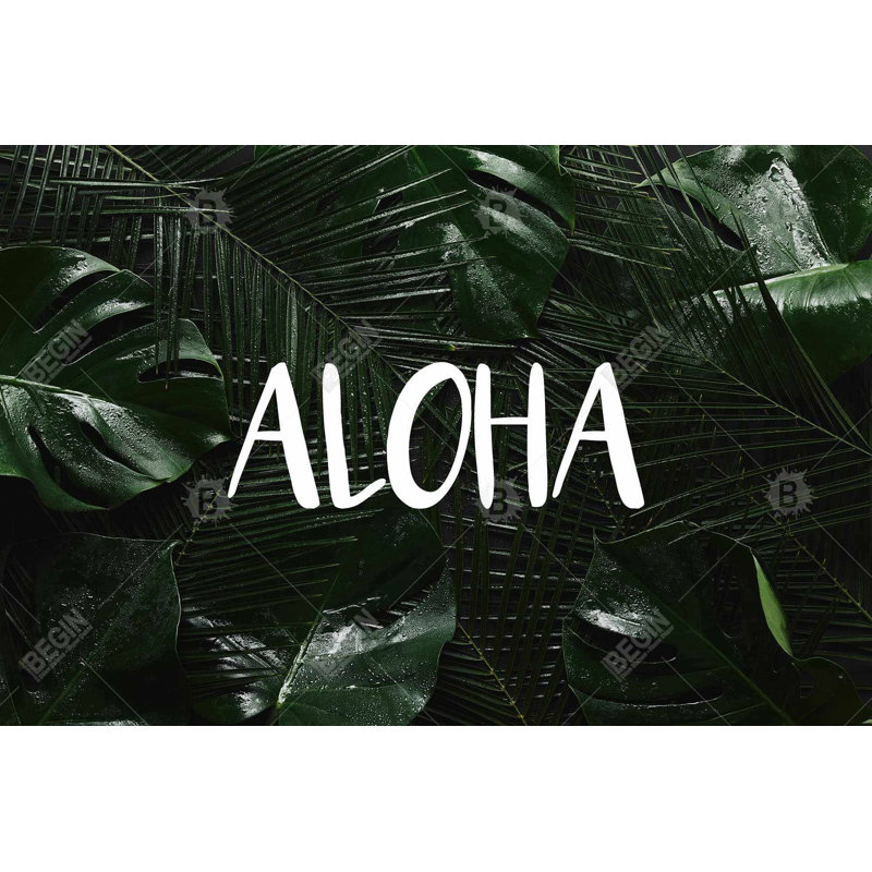 Tropical Aloha - Canvas for Home Decor | Art Print