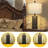 Doroteja 24.5" Bedside Metal USB table lamp set with Night Light and Touch Control-853430730
