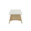 Table basse pratique - Structure, plateau et tablette de rangement Cadre moderne classique élégant avec pièces, contraste deux tons naturel, assemblage requis, disponible-1327075020
