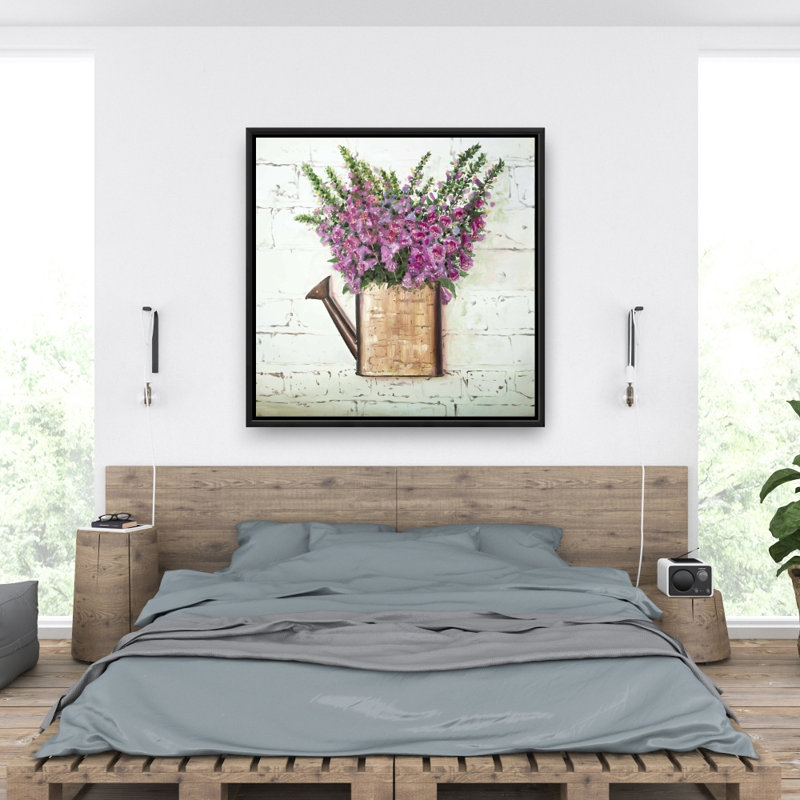 Fleurs de digitale mauve - Toile encadrée pour la décoration intérieure