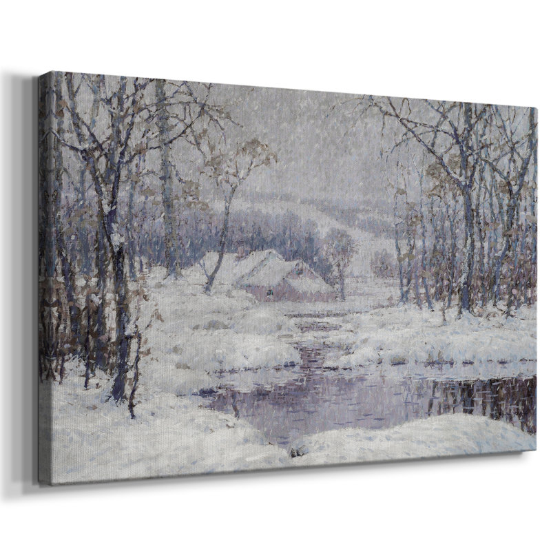 Paysage rétro -DCCLxxxix, H 41 po x l 61 po x P 1,5 po, Toile tendue