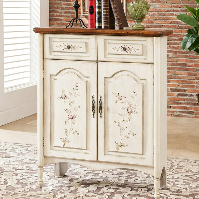 Banc de rangement blanc en bois manufacturé
