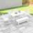 HDPE Outdoor Dining Set Of 6, Patio Dining Table Set With 4 Chairs And 1 Bench, 6 Pieces HDPE Dining Set With Umbrella Hole, Outdoor Furniture Sets For Deck, Poolside, Garden-1758654812