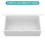 Évier de cuisine blanc 36 po - 36 po x 20 po x 10 po avec évier de cuisine en céramique blanche