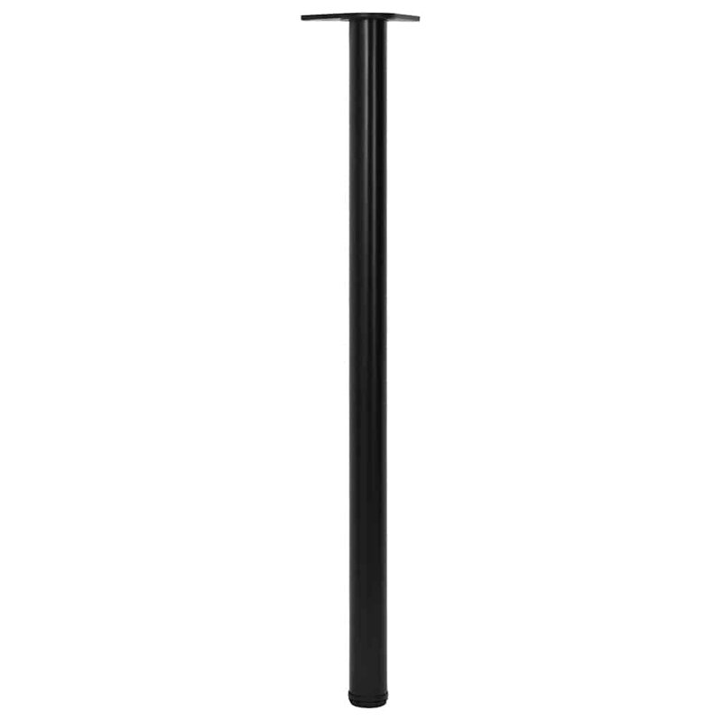 Latitude Run® 4 Height Adjustable Table Legs, Black, 43.3" H x 2.4" W x 2.4" D