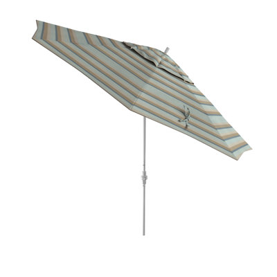Parasol de patio blanc mat 11 pi