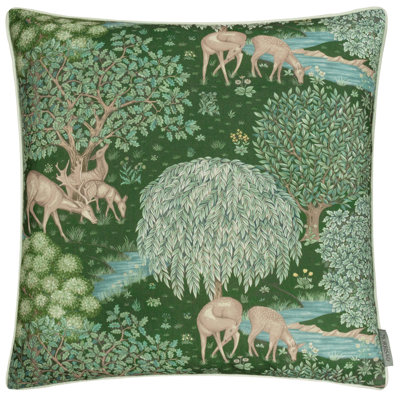 The Brook Indoor / Outdoor Floral Square Cushion Cover