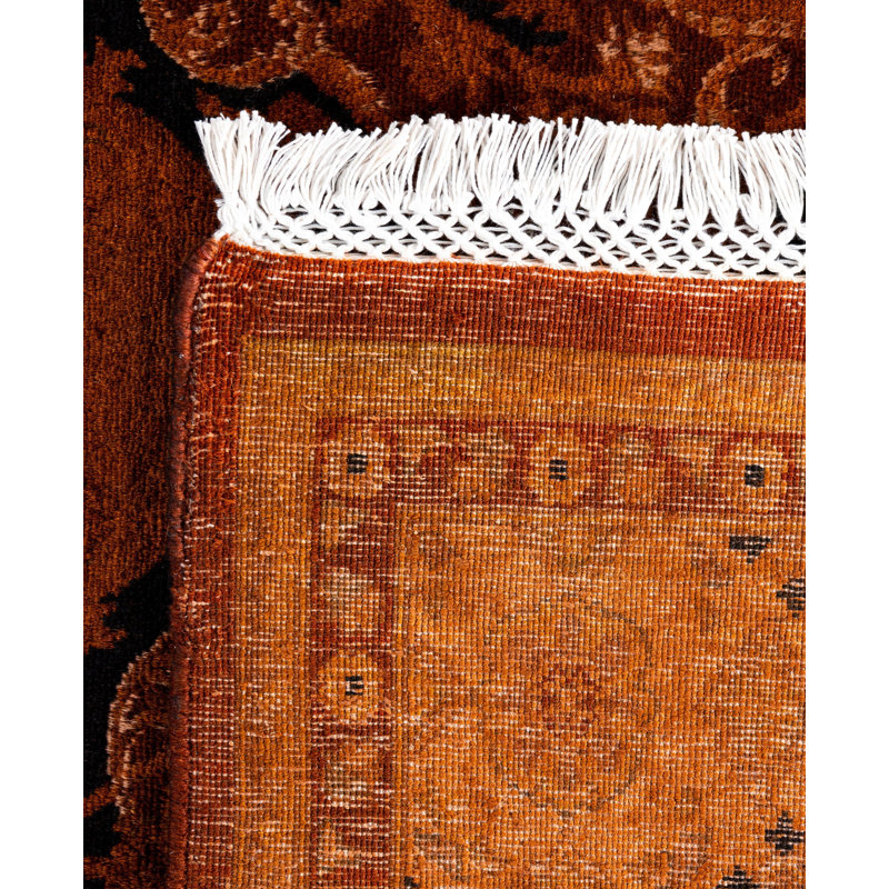 Overdyed One-of-a-Kind 4' 8" x 7' 5" Hand Knotted Area Rug