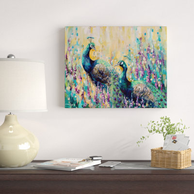 " Peacocks In The Field "