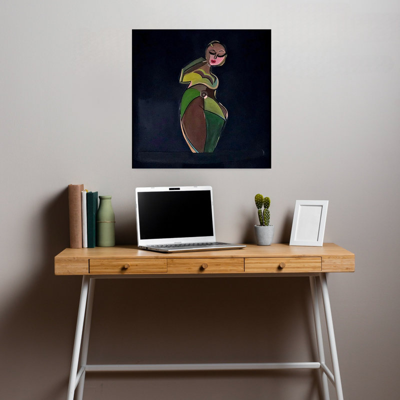 Art contemporain, art contemporain abstrait, H 18 po x l 18 po