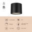 Uma 12-in Black dimmable LED Semi-Flush Mount-1838197055