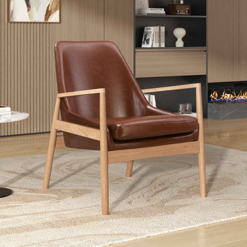Fauteuil d'appoint en cuir U-Can