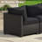 Outdoor 7-Piece Modular Rattan Patio Conversation Set with Cushions -Black/Black-106406763