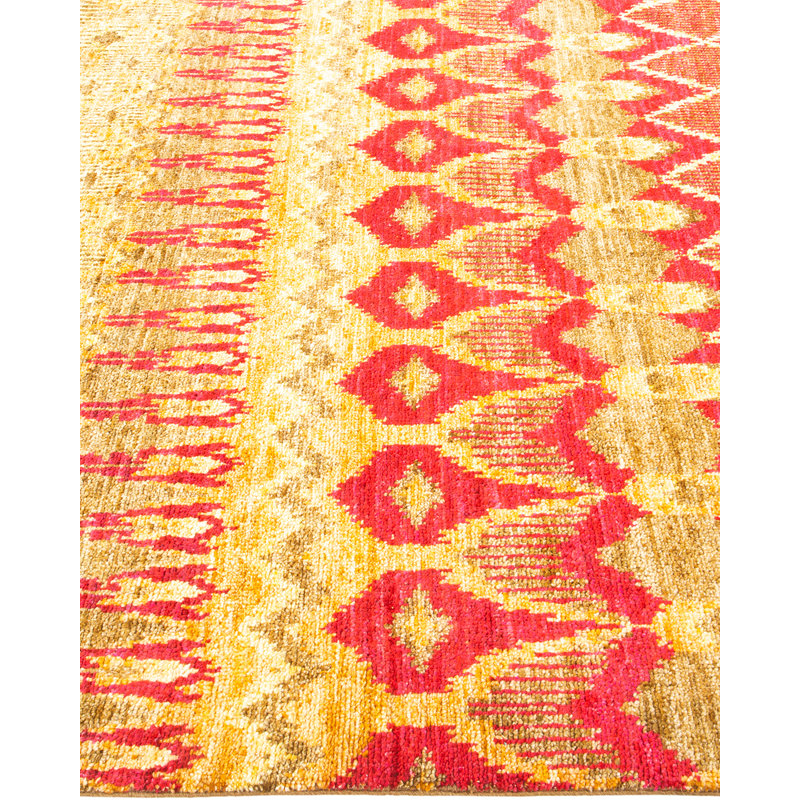 Contemporary One-of-a-Kind 4' 10" X 8' 1" Hand Knotted Area Rug