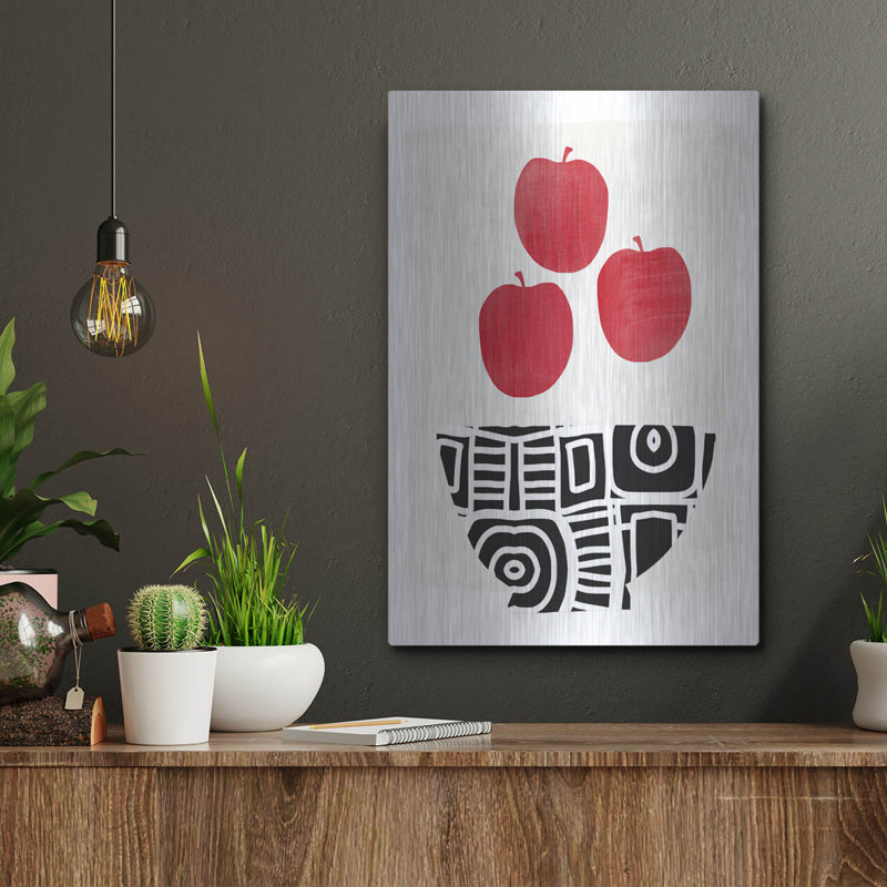 «Bowl Of Apples» par Linda Woods, H 16 po x l 12 po