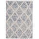 Russo Handmade Flatweave Ivory/Blue Area Rug