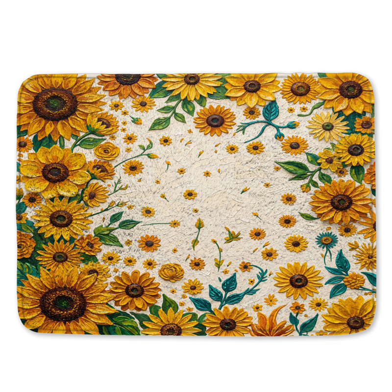 Tapis de bain Sunflower, L 24 po x L 17 po