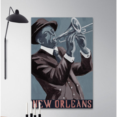 " Orleans Trumpet " Acrylic Painting