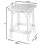 Riviera Gray/White Dot 24"H Square Rattan Counter Stool-1779131530