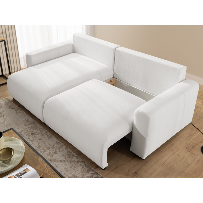 Calma 4 Seater Corner Sofa with Storage, Left-Hand Facing, Cream